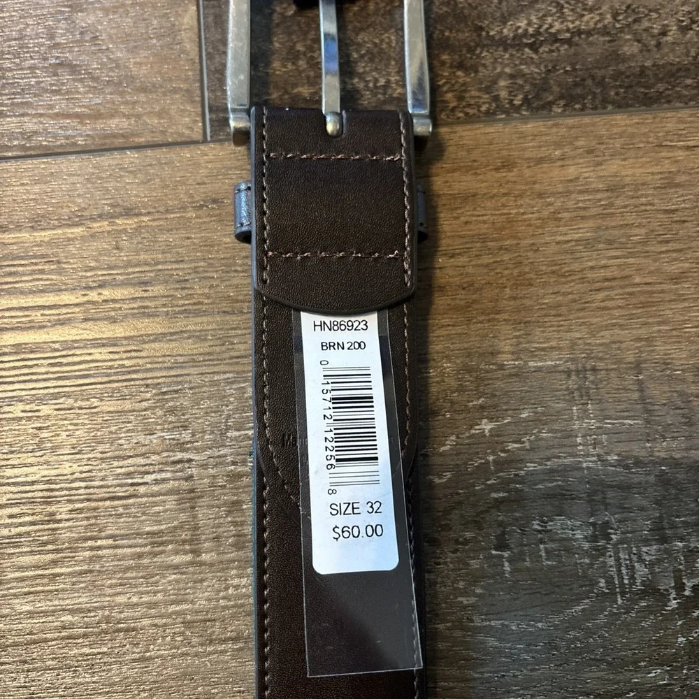 Penguin Men's Belt Size MEDIUM 32 GREEN BROWN DUCKS EMBROIDERED Woven NWT